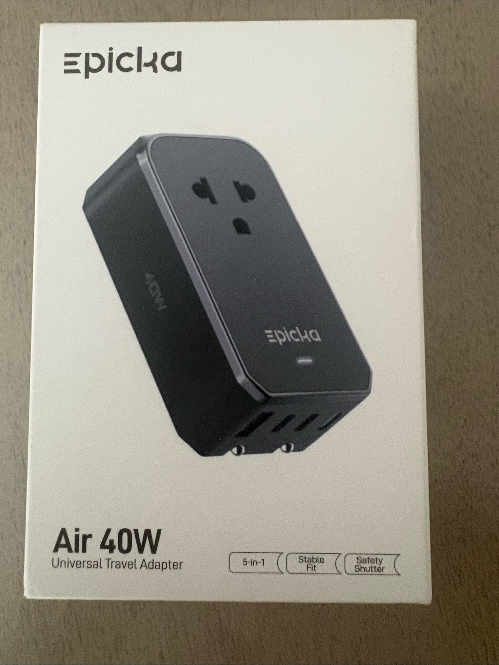 Air 40W Universal Travel Adapter - Black